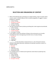 5 Questions in Selection and Organization of Content
