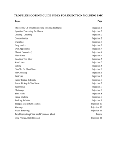 Injection Molding Troubleshooting Guide Index