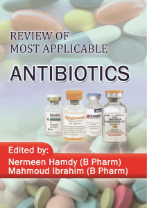 Review of Most Applicable Antibiotics