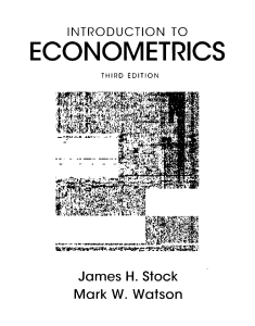Introduction to Econometircs