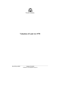 Valuation of Land Act 1978 - [07-d0-00]