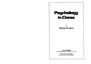 - Psychology in Chess - Nikolai Krogius