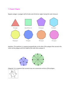 CLASS NOTES- POLYGONS