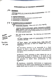 Property Ownership Fundamentals: Immovable Property