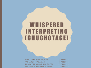 Whispered Interpreting