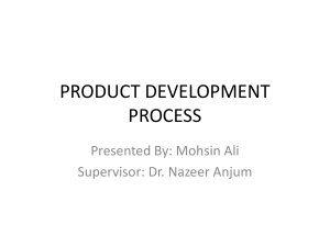 Product Dev Process By Mohsin Ali