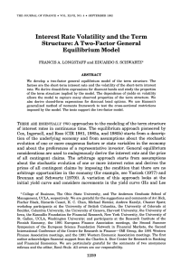 Interest Rate Volatility and the Term Structure: A Two-Factor General Equilibrium Model