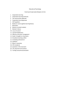 Educational Psychology - Final Exam Study Guide (1)