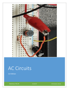 AC Circuits Textbook: Theory, Analysis, and Applications