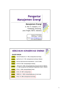 1. Pengantar Manajemen Energi 