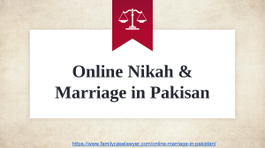 Online Nikah in Pakistan - Concern For Online Marriage Procedure in Pakistan 