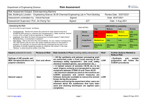 Risk assessment  SVK Electrospinning 30.07.21 v2