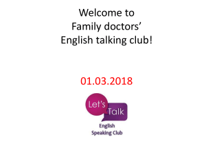English talking club. 01.03.2018