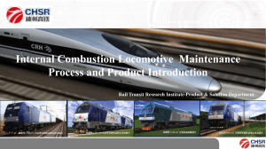 3-Internal Combustion Locomotive  Maintenance Process and Product Introduction