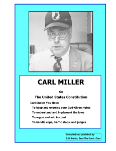 Carl Miller Constitutional Rights text