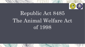 Philippine Republic Act No. 8485