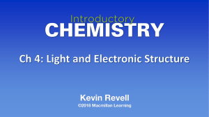 04.Ch4.Light and Electronic Structure