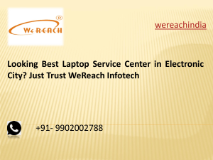 Laptop Service Center Bangalore