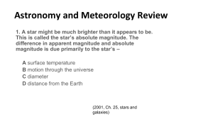Astronomy Review ES SOL