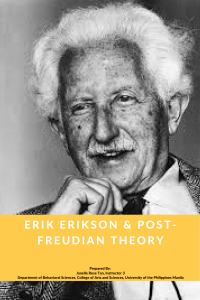 Erik Erikson  Post-Freudian Theory
