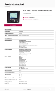 PowerLogic ION7550 ION7650 M7650B0E0B5F1K0A