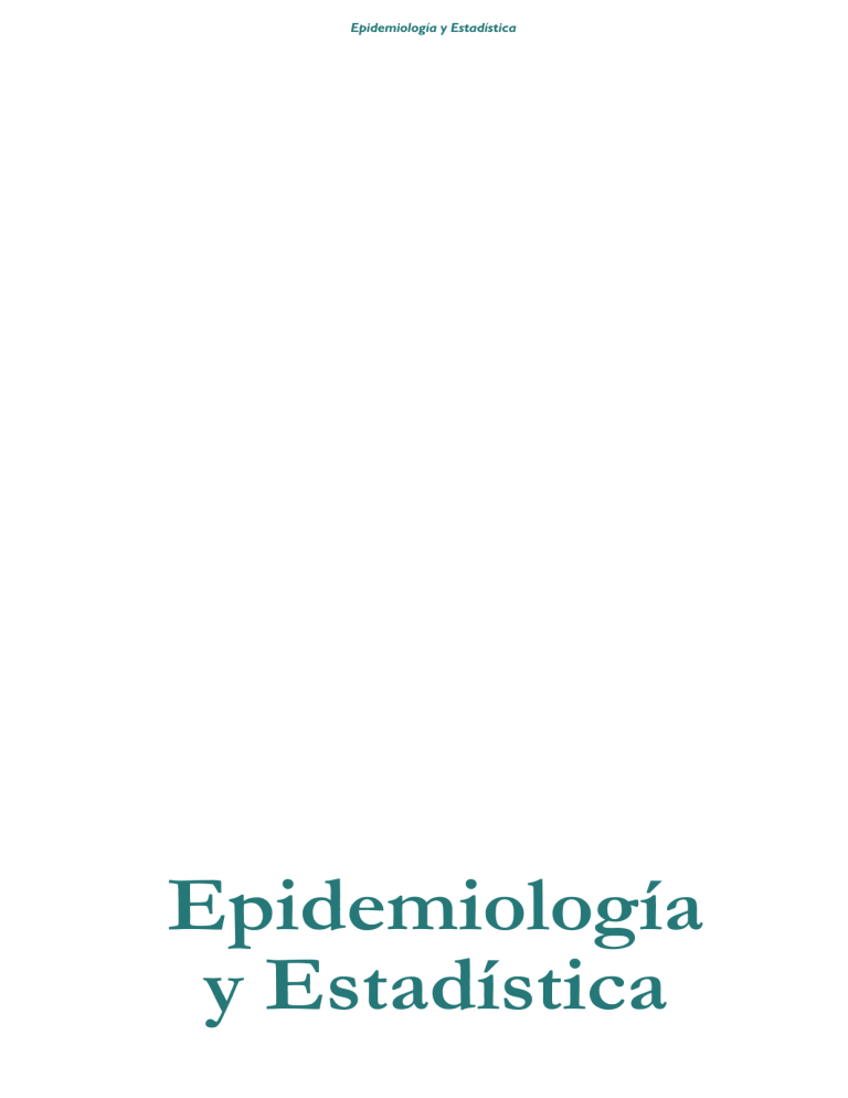 Manual Cto Ed Epidemiolog A Y Estad Stica