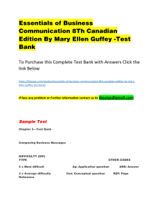 459676636-Essentials-of-Business-Communication-8Th-Canadian-Edition-by-Mary-Ellen-Guffey-Test-Bank