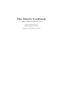 matrixcookbook