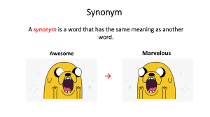 Semantic knowledge  Synonyms  Antonyms Activity 