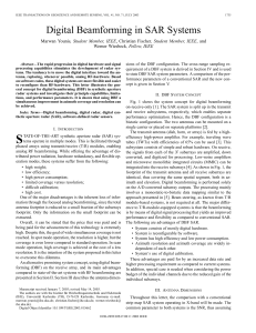 Digital Beamforming in SAR Systems: Capabilities and Performance