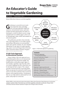 An Educator's Guide to Vegetable Gardening