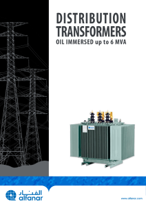 Distribution oil transformer