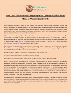 How Does The Ayurvedic Treatment for Dermatitis Differ From Modern Medical Treatment?