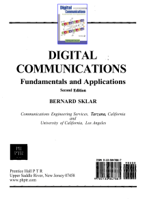 Digital Communications - Fundamentals and Applications 2nd edition