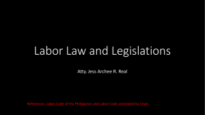 Labor Law and Legislations - ver.3
