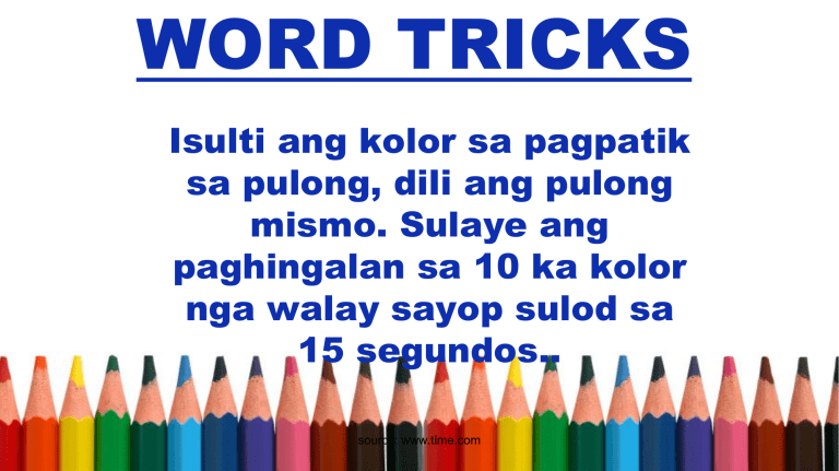 word tricks