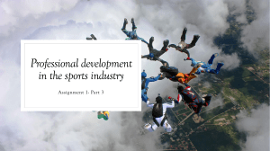 Professional Development in the sports industry 