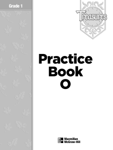 Grade 1. Practice Book O