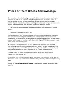 Price For Teeth Braces And Invisalign