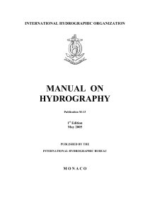Manual on Hydrography - IHO