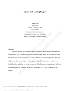 Lab Report Limiting Reagent.docx
