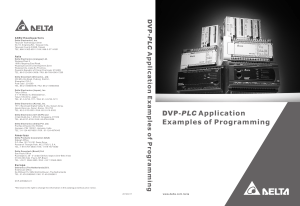 DVP-PLC Examples of programming