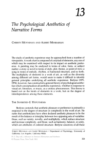 The Psychological Aesthetics of Narrative Forms