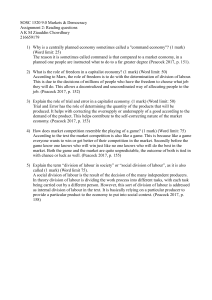 Markets & Democracy Assignment: Reading Questions