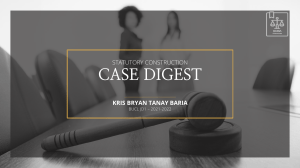 BARIA - CASE DIGEST - Presentation