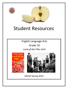 Lord of the Flies Unit Student Resources 3.27.14Final