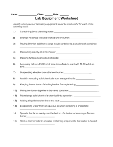 Lab Equipment Worksheet practice