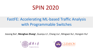 FastFE: Accelerating ML-based Traffic Analysis with Programmable Switches-SPIN20