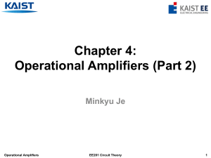 EE201 Ch4 Operational Amplifiers (Part 2) - Lecture