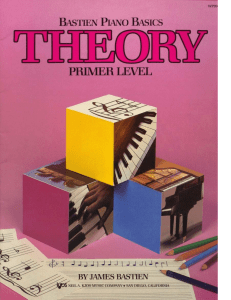 Methode Bastien Piano Basics Theory Primer Level[1]